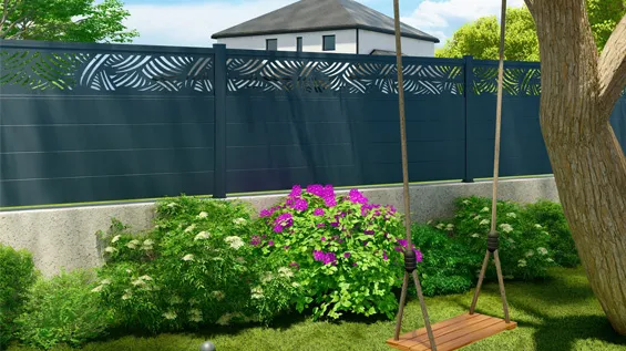 Projet clôture avec décor